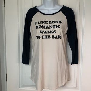 Romantic Walks Tee Size L